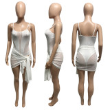 SC Sexy Bodysuit+Mini Skirt 2 Piece Sets ME-8101