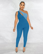SC Contrast Color Sleeveless Skinny Jumpsuit ME-8116