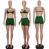 SC Sexy Bra Top And Shorts Two Piece Sets YD-8627