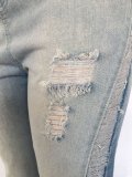 SC Plus Size Denim Ripped Hole Jeans Pants LX-5518