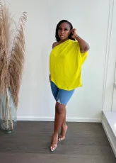 SC Chifffon One Shoulder Blouse Top SXF-20505