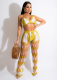 SC Sexy Crochet Hollow Out Two Piece Pants Sets OSM-4359