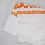 SC Casual Printed Long Sleeve Shirt And Shorts Sets SFY-2175