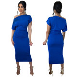 SC Sexy Solid Color Slim Dress YF-K10150