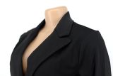 SC Solid Long Sleeve Blazer Coat+Shorts 2 Piece Sets SFY-MM205