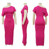 SC Sexy Solid Color Slim Dress YF-K10150