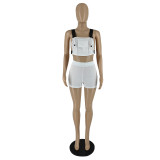 SC Sext Tank Top And Shorts Two Piece Sets XHAF-10033