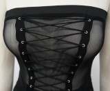 SC Sexy Tube Top Mesh See Through Jumpsuits YF-9871