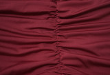 SC Solid Color Long Sleeve Skinny Ruched V-neck Midi Dress YF-10027