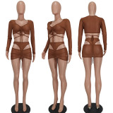 SC Sexy Mesh See Through Two Piece Skirt Sets YD-8629