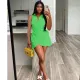 SC Solid Sleeveless Mini Dress YIY-9015