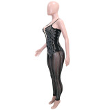 SC Sexy Hot Drilling Sling Tight Jumpsuit SH-390350
