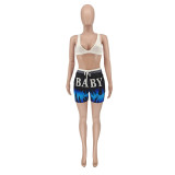 SC Sexy Bra Top+Printed Shorts 2 Piece Sets NLAF-60119