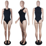 SC Solid Sexy Breathable Tight Bodysuit YIY-5347