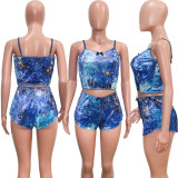 SC Sexy Velvet Cami Top And Shorts 2 Piece Sets SH-390372