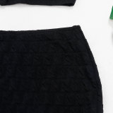 SC Solid Sleeveless Mini Skirt Two Piece Sets NY-9027