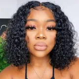 SC Deep Wave T Part Short Curly Wigs BMJF-K11