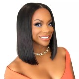 SC Short Straight Hair Middle Part Bob Wigs BMJF-740
