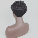 SC Short Cut With Bangs Synthetic Curly Wigs BMJF-K13