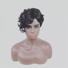 SC Short Cut With Bangs Synthetic Curly Wigs BMJF-K13