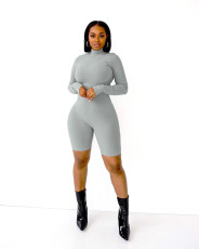SC Solid Long Sleeve Tight Romper ANDF-1393