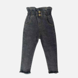 Kids Girls Denim High Waist Jeans Pants YKTZ-250