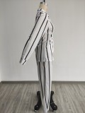 SC Casual Striped Long Sleeve Shirt And Pants 2 Piece Sets MIL-L338