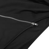 SC Elegant Solid One Shoulder Bow-knot Split Midi Dress BY-5933