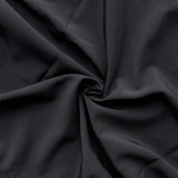 SC Sexy Long Sleeve Cropped Shirt Mini Skirt 2 Piece Sets HNIF-037