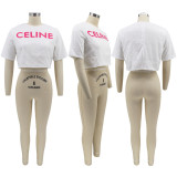 SC Sexy Sequin Short Sleeve Cropped T-Shirt HNIF-HN081