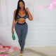 SC Sexy Print Sling Top And Pants Two Piece Set XEF-K22S16668