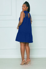 SC Plus Size Solid Sleeveless Strap Mini Dress CQ-190