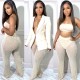 SC Sexy Blazer Coat+Mesh Pearls Pants 2 Piece Sets LSD-83121
