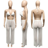 SC Sexy Mesh See-Through Backless 3 Piece Sets ME-8183