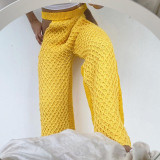 SC Sexy Knit Hollow Out Loose Pants XEF-18489
