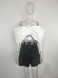 SC Sexy Big Bow-Knot Crop Top MUE-3391