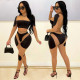 SC Fashion Mesh Splice Long Sleeve Two Piece Pants Set GOSD-OS6399