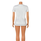 SC Casual Printed Short Sleeve T-Shirt GOSD-XM1108