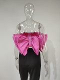 SC Sexy Big Bow-Knot Crop Top MUE-3391