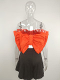 SC Sexy Big Bow-Knot Crop Top MUE-3391