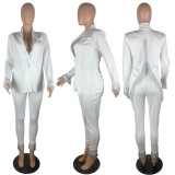 SC Plus Size Tassel Blazer OL Two Piece Suits DAI-8399