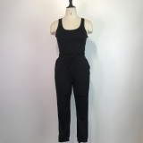 SC Solid Tank Top And Pants Two Piece Set GWDS-210202