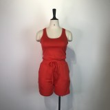 SC Vest Shorts Casual Two Piece Set GWDS-210411