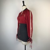 SC Long Sleeve Zip Colorblock Dress GWDS-220382