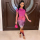 SC Casual Drawstring T Shirt+Printed Pants 2 Piece Sets FSXF-F361