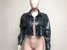 SC Fashion Long Sleeve Pu Leather Jacket GMFF-T372