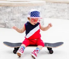 SC Kids Sleeveless Colorblock Hooded Sports Casual Set GYMF-YM045