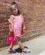 SC Kids Girls Solid Color Drawstring Sling Dress GYMF-YM072