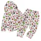 SC Kids Christmas Print Hooded Casual Two Piece Pants Set GYMF-YM050