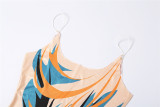 SC Sexy Printed Sleeveless Sling Maxi Dress DLSF-K21D07864